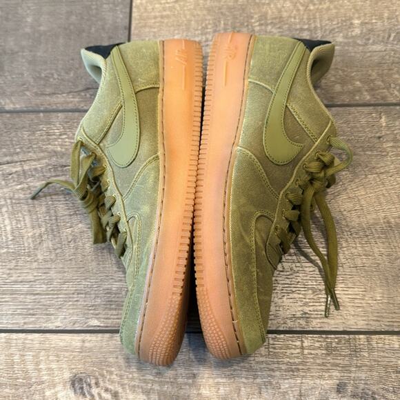 Nike Air Force 1 Low Premium Gum Sole Camper Green Size 10.5 - Picture 7 of 13
